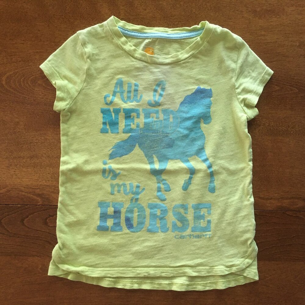 Carhartt lemon-lime horse tee 4